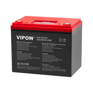VIPOW LiFePO4 BAT0499 Akumulator 100Ah  Bluetooth