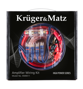 KRUGER&MATZ  KM 0011 Zestaw montażowy CAR AUDIO ( WZMACNIACZ )