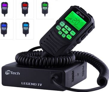 M-TECH Legend IV CB radio  | sterowanie w mikrofonie  | 5 kolorów podświetlenia wyświetlacza i przycisków