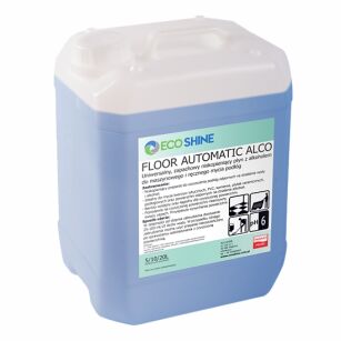 ECO SHINE FLOOR AUTOMATIC ALCO  10L Uniwersalny, niskopieniący, mocno pachnący płyn z dodatkiem alkoholu do maszynowego i ręcznego mycia wszystkich rodzajów podłóg 