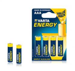 Varta BAT0231 Bateria alkaliczna ENERGY LR03 4szt./bl. Wielkość: AAA