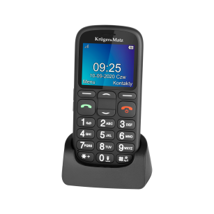 Kruger&Matz Simple 925  Telefon GSM dla Seniora  I  Radio FM  I  LATARKA   I  Przycisk SOS  | Budzik