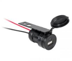 M-LIFE ML0588 Gniazdo samochodowe, motocyklowe ładowarka USB do montażu