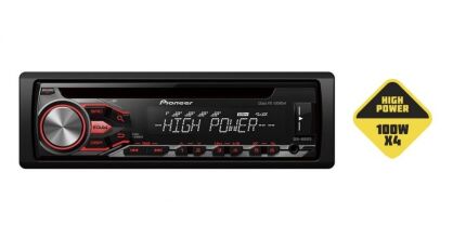 Pioneer DEH-4800FD Radioodtwarzacz z wbudowanym cyfrowym wzmacniaczem klasy FD 4 x 100WW, USB i Aux-in oraz funkcją iPod/iPhone Direct Control, kompatybilny z systemem Android