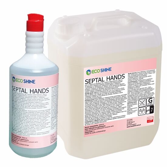 ECO SHINE SEPTAL HANDS 5L Płyn do higienicznej dezynfekcji rąk 