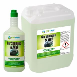 ECO SHINE CAR SHAMPOO & WAX  5L Skoncentrowany szampon do mycia samochodów z woskiem Carnauba.