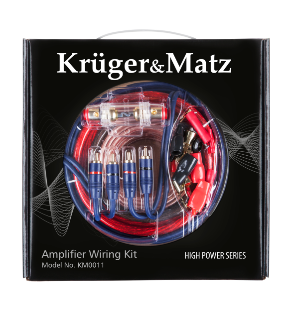 KRUGER&MATZ  KM 0011 Zestaw montażowy CAR AUDIO ( WZMACNIACZ )