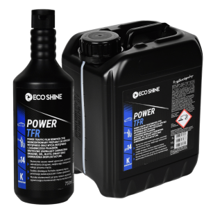 ECO SHINE POWER TFR 0,75L Skoncentrowany preparat do oprysku wstępnego pojazdów osobowych i ciężarowych. Skutecznie rozluźnia i usuwa film drogowy, brud i sól – przygotowuje powierzchnię do pianowania