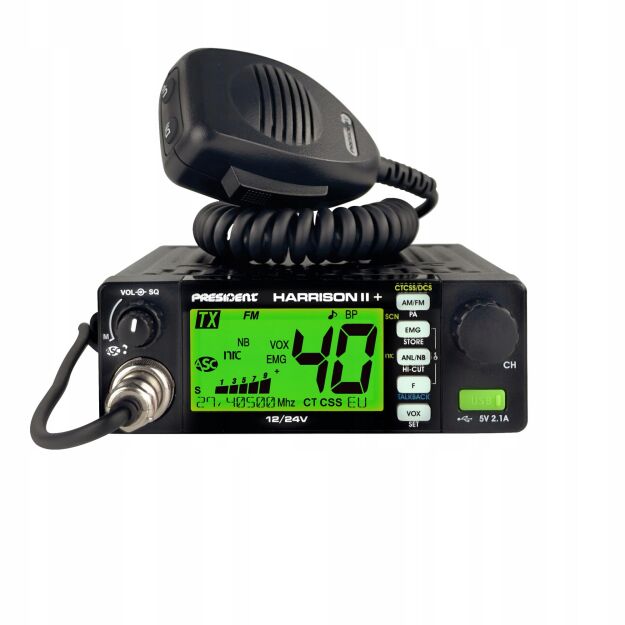 President Harrison II + PLUS CB Radio PREMIUM VOX SWR CN3