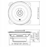 JBL Stage1 42F 2-drożne głośniki | 10cm | 320W  | 40 RMS - 3