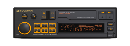 Pioneer SXT-C10PS Radioodtwarzacz USB | Bluetooth | Pioneer Smart Sync App